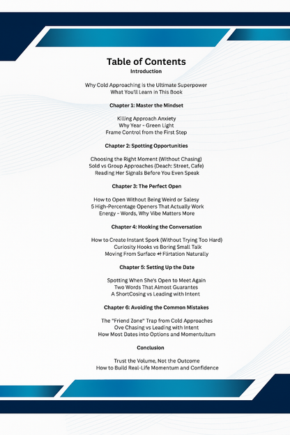 Approach Mastery: From Cold Approach To First Date - eBook